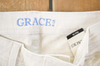 Vintage Deadstock Y2K Grace In LA Bedazzled Bootcut Low Rise Jeans Women's Size 26 x 32