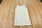 Vintage 1970s Daytona Beach Florida Thermal Tank Top Souvenir Travel Shirt Made In USA