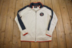 Vintage Y2K Harley Davidson Motorcycles Graphic Zip Up Track Jacket - Medium