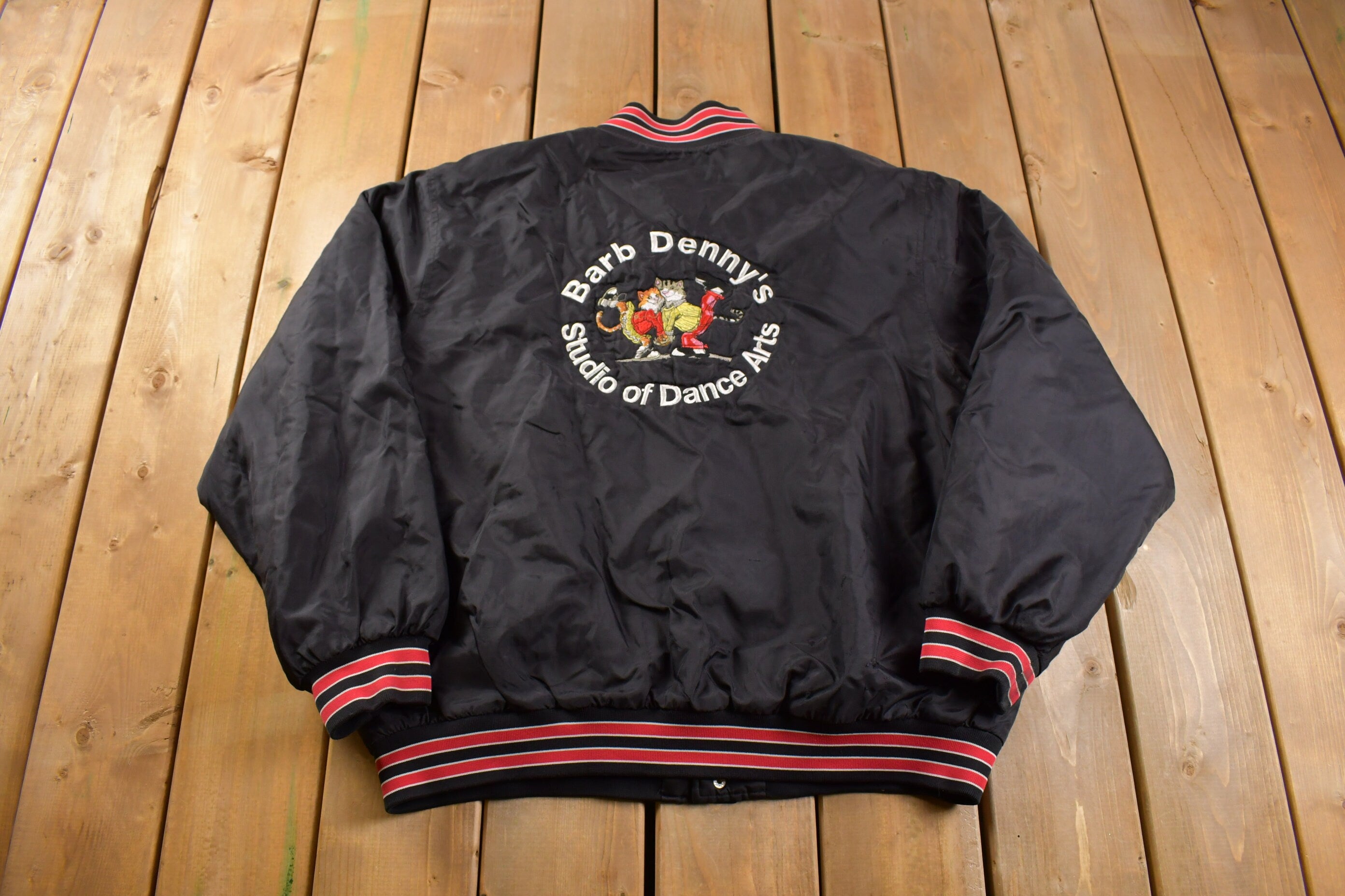 Vintage 1990s Barb Denny's Studio Of Dance Art Windbreaker Jacket