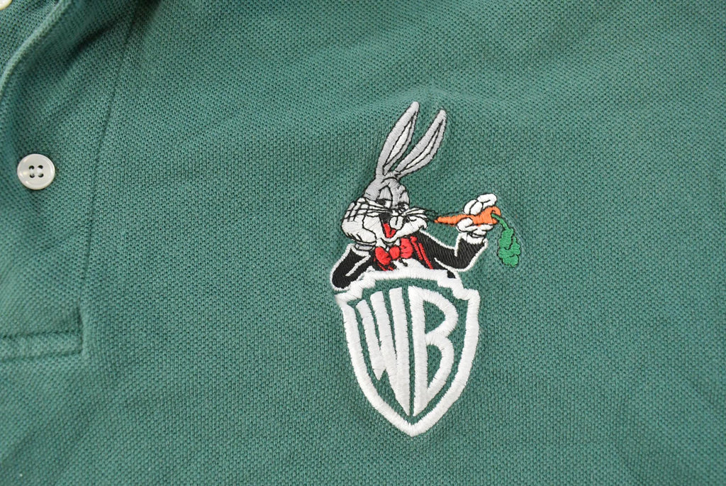 Vintage 1990s Looney Tunes Bugs Bunny Polo Shirt Men's Large / Vintage Looney Tunes / Vintage Athleisure