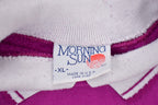 Vintage 1990s Morning Sun Floral Graphic Collared Sweatshirt