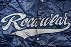 Vintage 1990s Rocawear Embroidered Snap Button Satin Bomber Jacket