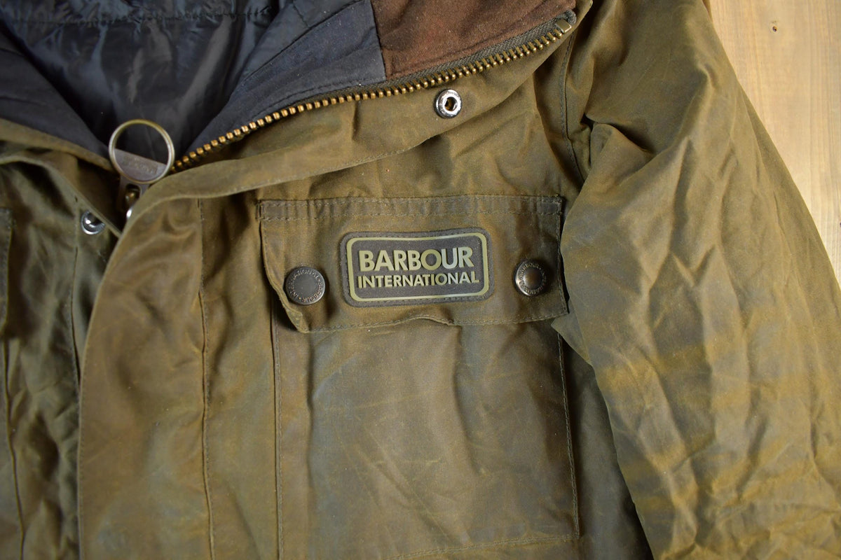 Vintage 1980s Barbour Wax Jacket Men's Large