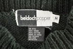 Vintage Beldoch Popper Floral Knit Mock Neck Sweater