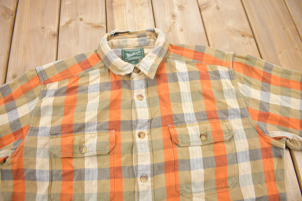 Vintage Y2K Woolrich Button Up Plaid Flannel Shirt /