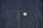 Vintage 1990s Carhartt Distressed Hooded Jacket Men's XL