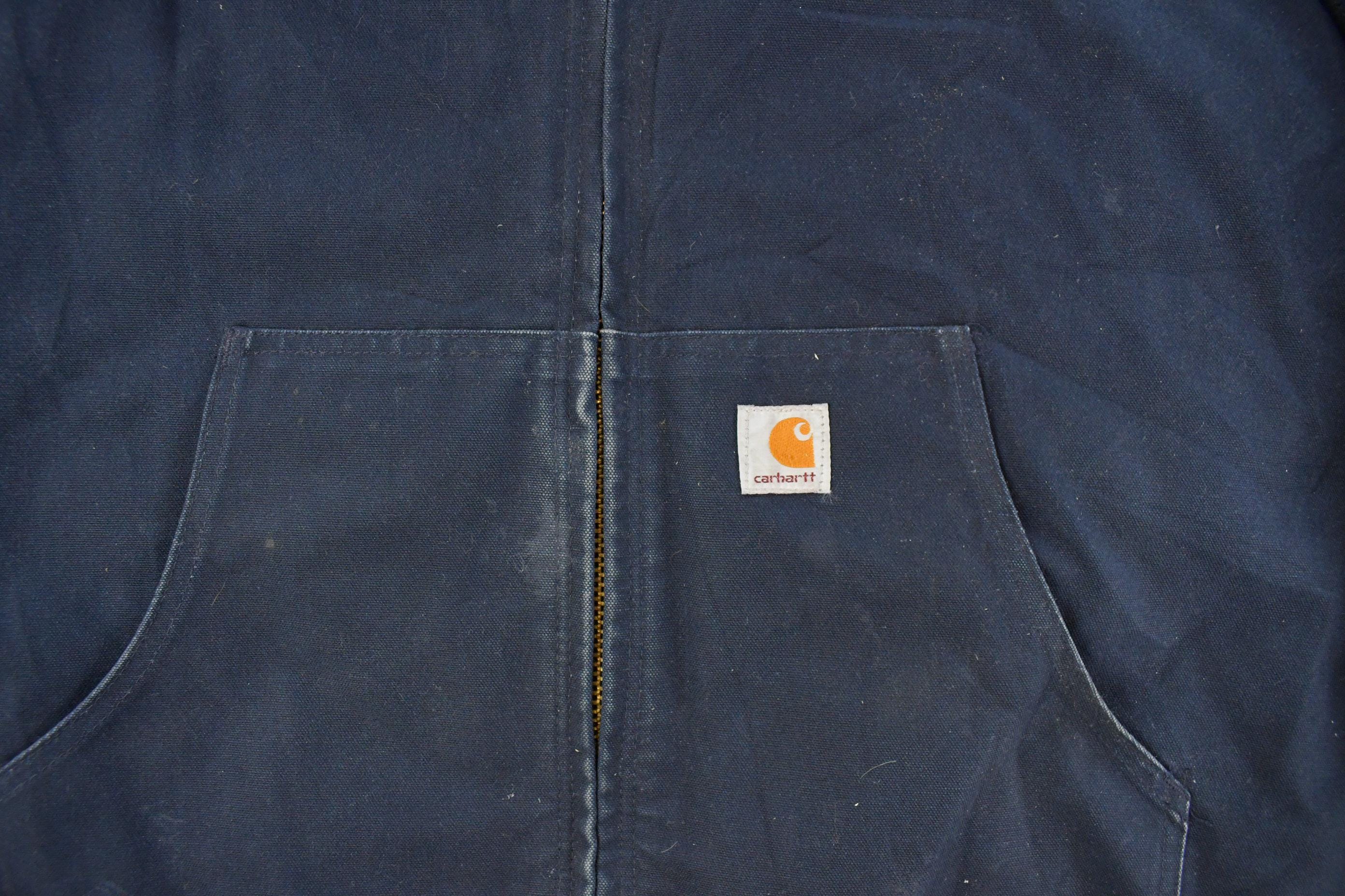 Vintage 1990s Carhartt Distressed Hooded Jacket Men's XL