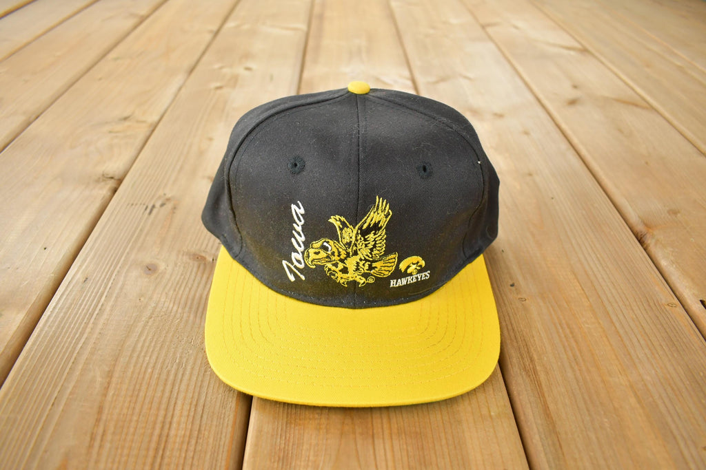Vintage 1990s University Of Iowa Hawkeyes Collegiate Snap Back Hat