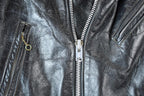 Vintage 1960s Harley Davidson Leather Motorcycle Jacket With Belt Made In USA