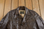 Vintage 1970s Sears The Mens Store Fur Lined Leather Jacket