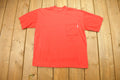 Vintage 1990s Big Shot Blank Red Pocket T Shirt