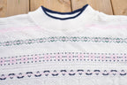 Vintage 1990s Abstract Knitted Crewneck Sweater
