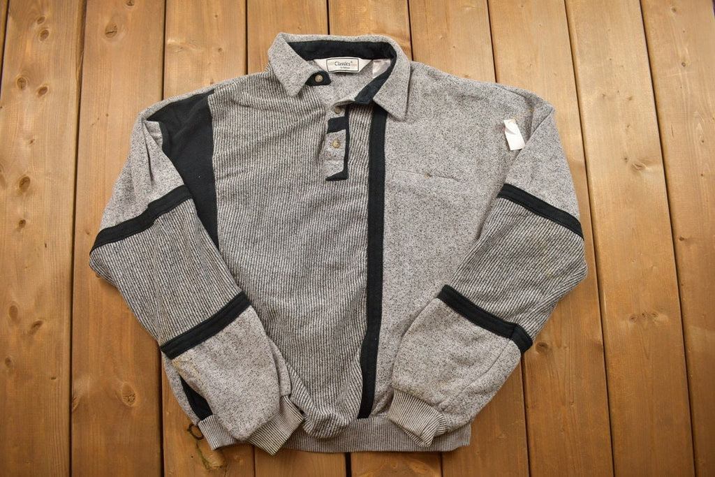 Vintage 1990s Classics Striped Crewneck Sweatshirt