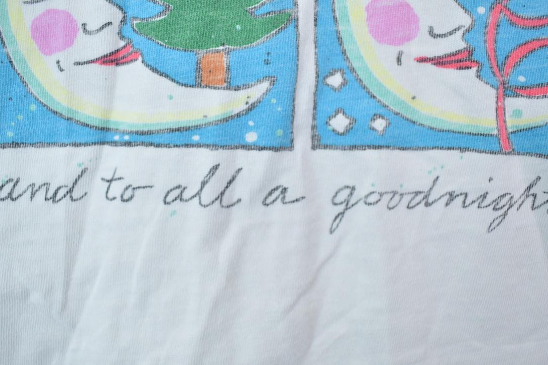 Vintage 1990s LL Bean To All A Goodnight Nightgown / Vintage T Shirt / Streetwear / Graphic Tee / Single Stitch / Made In USA