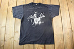 Vintage 1986 Johnny Winter Serious Business Tour Graphic T-shirt