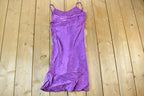 Vintage Y2K Vigos Purple Sequin Mini Dress