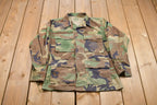 2001 Vintage Military Camo Button Up Jacket