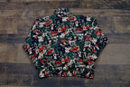 Vintage 1990s Out Brook 100% Silk All Over Print Full Zip Windbreaker