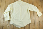 Vintage 1970s Dress Shirt Button Up Shirt  Vintage Golden Comfort Dress Shirt  Solid Button Up  Cowboy Shirt  Preppy Button Up