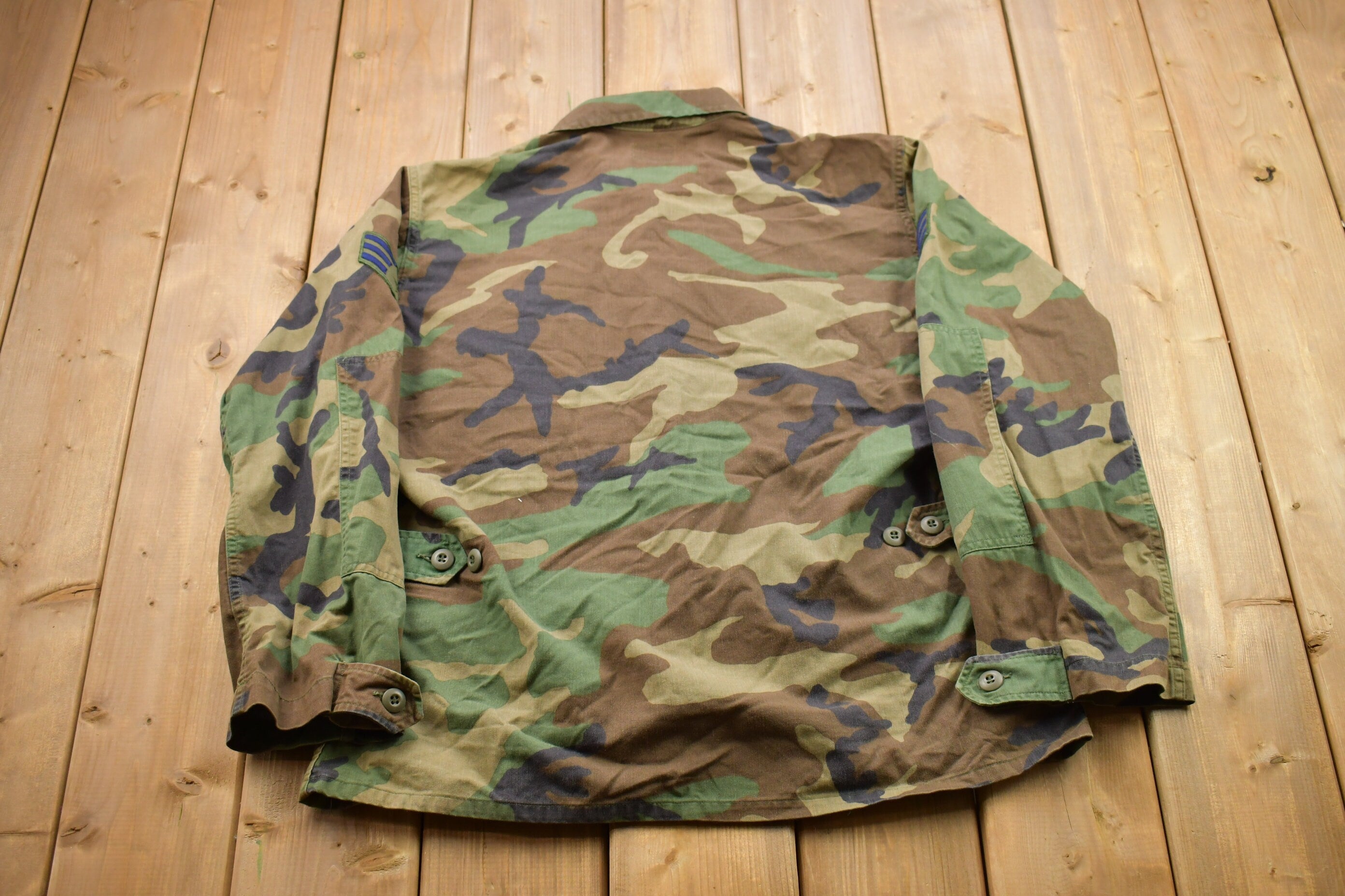 Vintage Military Button Up Shirt