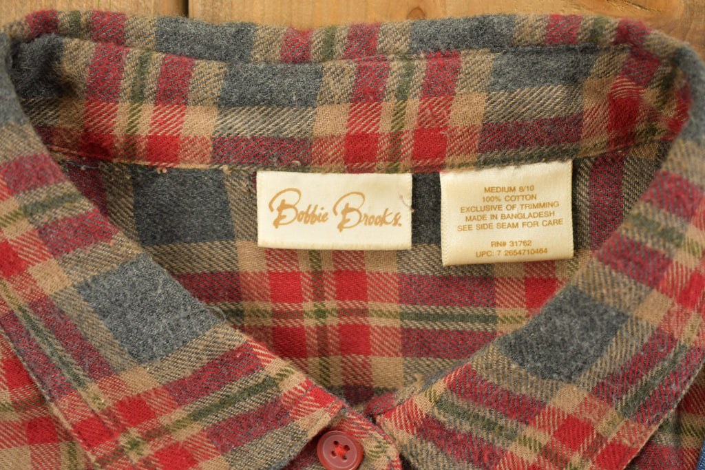 Vintage 1990s Bobbie Brooks Plaid Button Up Shirt