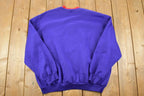 Vintage 1990s Bonworth Fancy Cat Cute Double Collar Crew Neck Sweater