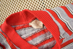 Vintage 1970s Striped Crewneck Sweatshirt Made In USA Size XS