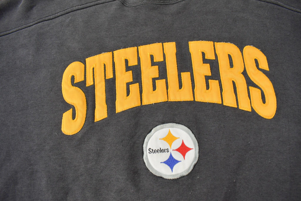 Vintage 1996 Pittsburgh Steelers NFL Embroidered Starter Crewneck Sweatshirt Size 2XL