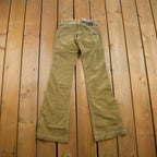Vintage 1990s Parasuco Deadstock Green Pants Size 26x31 / Made in Canada / Streetwear Fashion / Vintage Pants