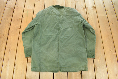 Vintage 1990s L.L. Bean Lined Barn Chore Jacket Men's Medium / Workwear / Streetwear / Barn Coat / 90s LL Bean