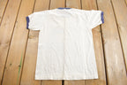 Vintage 1970s Mid Continent Railway North Freedom Wisconsin Ringer T-Shirt  Streetwear  Retro Style  Single Stitch  Made In USA