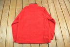 Vintage 2000s Looney Tunes Embroidered Quarter Zip Fleece Sweatshirt Men's Medium
