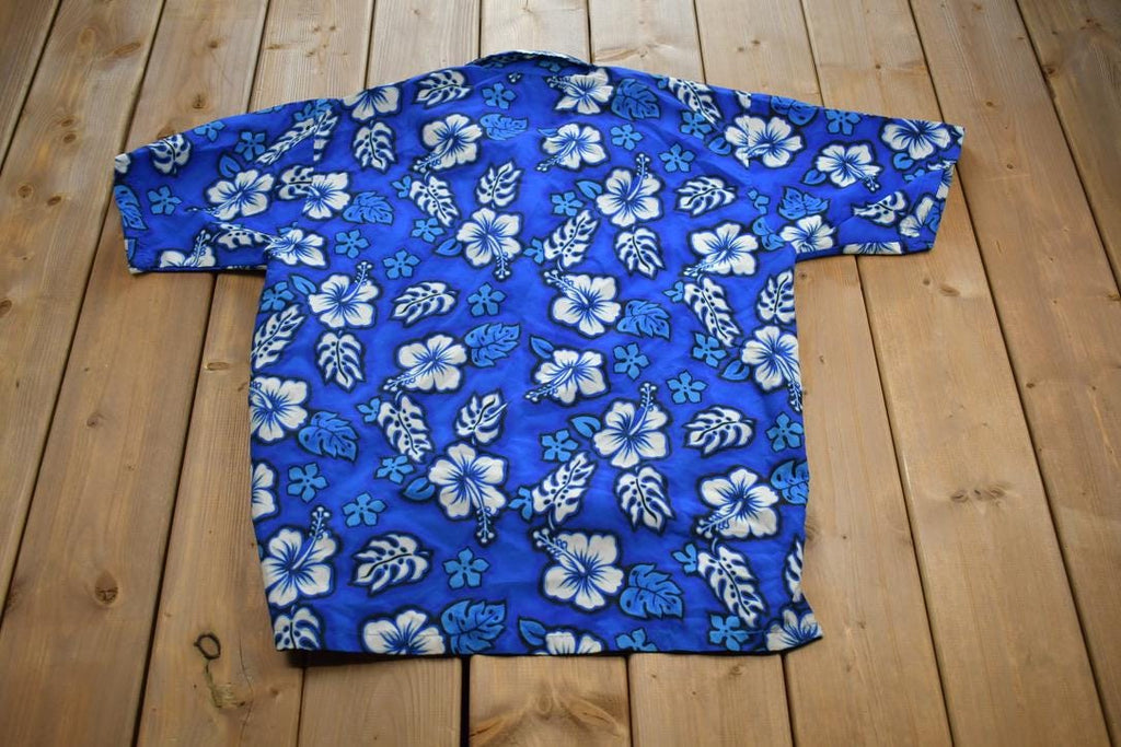 Vintage 2000s Suxxes Floral Beach Hawaiian Button Up Y2K Shirt