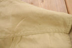 Vintage 1990s Beige Blank USMC Button Up Military Shirt