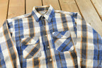 Vintage 1990s Five Brother Plaid Flannel Button Up Shirt Men's L /