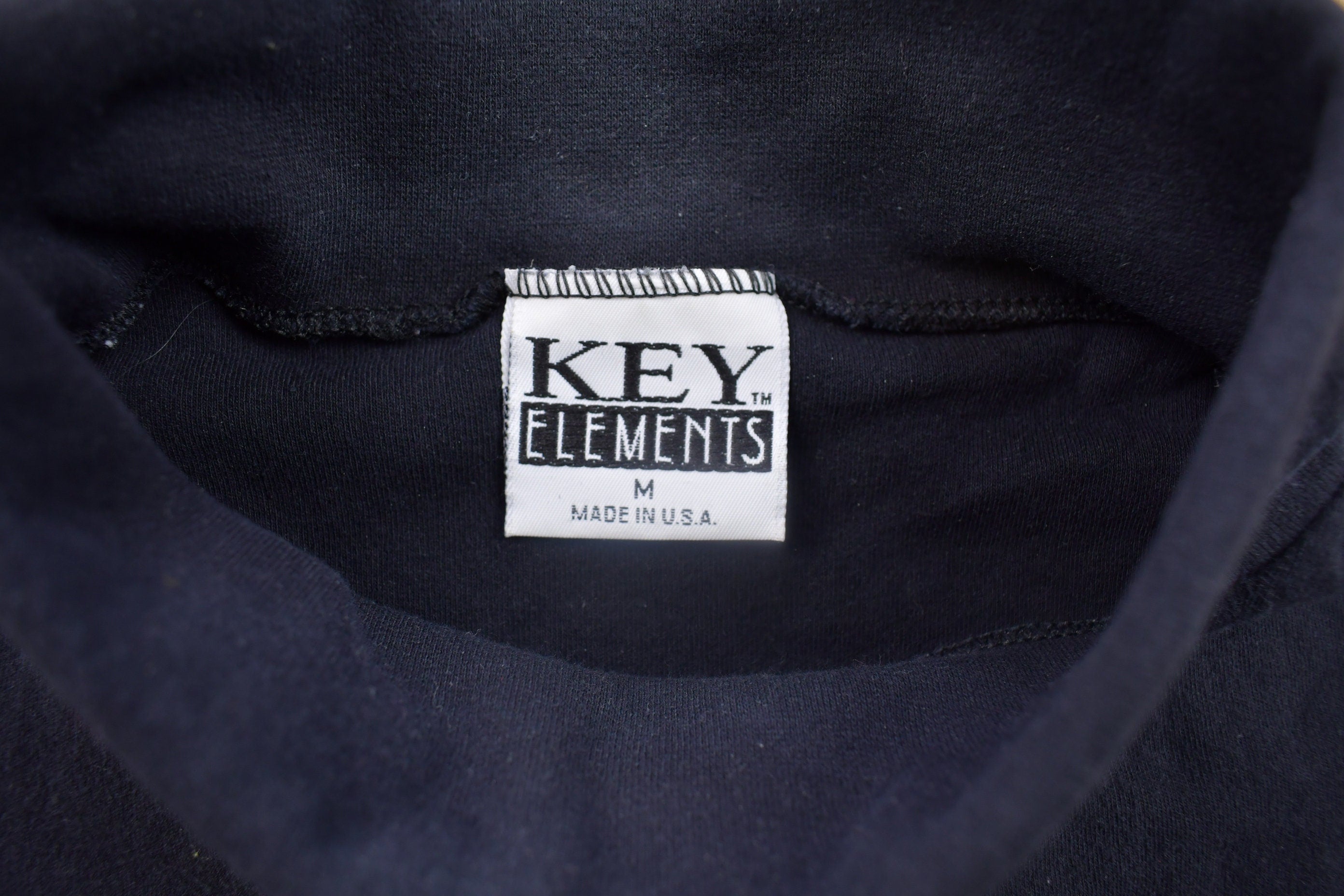Vintage 1990s Key Elements Turtleneck Long Sleeve Shirt