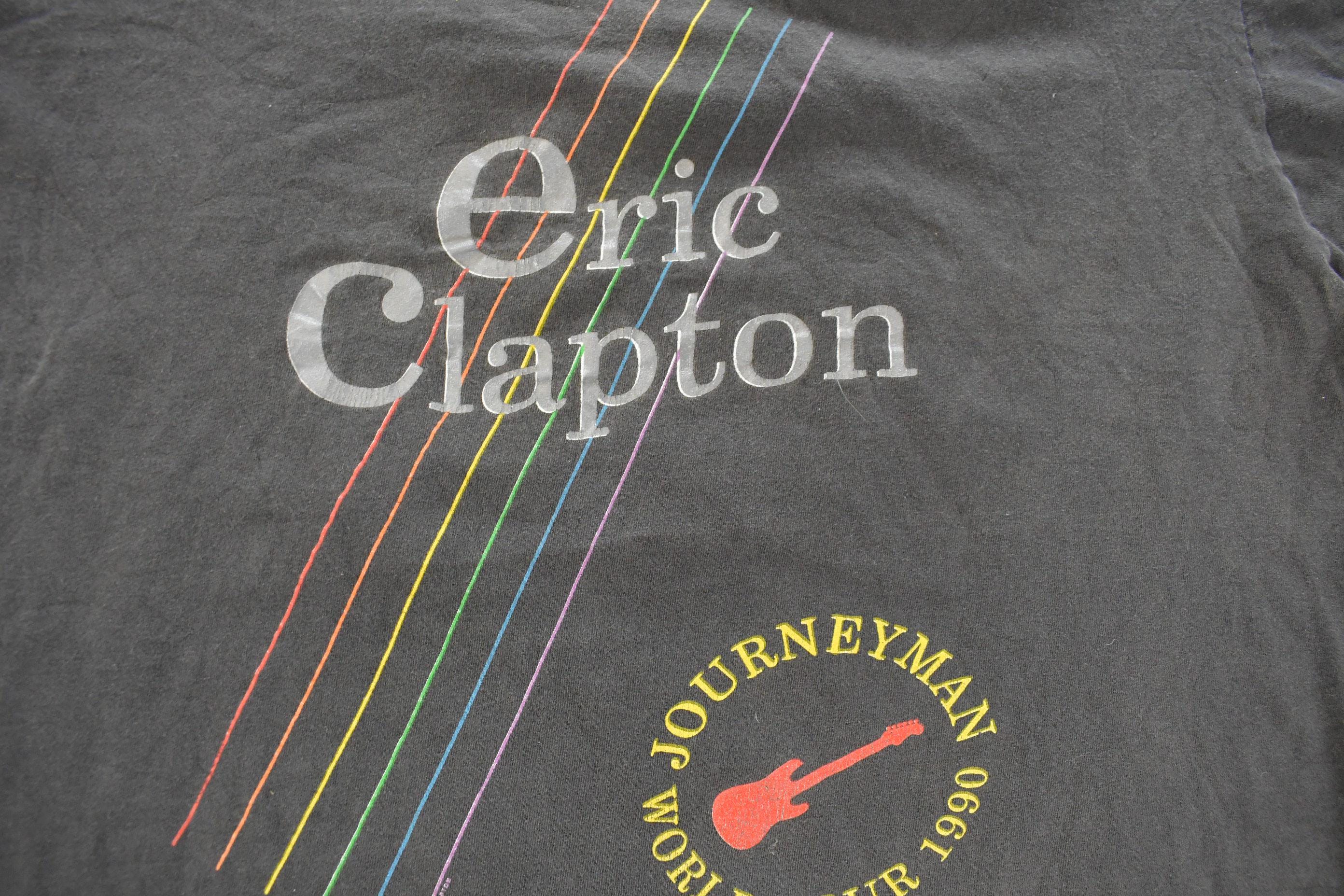 Vintage 1990 Eric Clapton Journeyman World Tour Band T-Shirt Men's XL