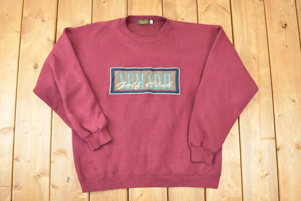 Vintage 1990s Nemadji Golf Club Embroidered Crewneck Sweatshirt Men's L