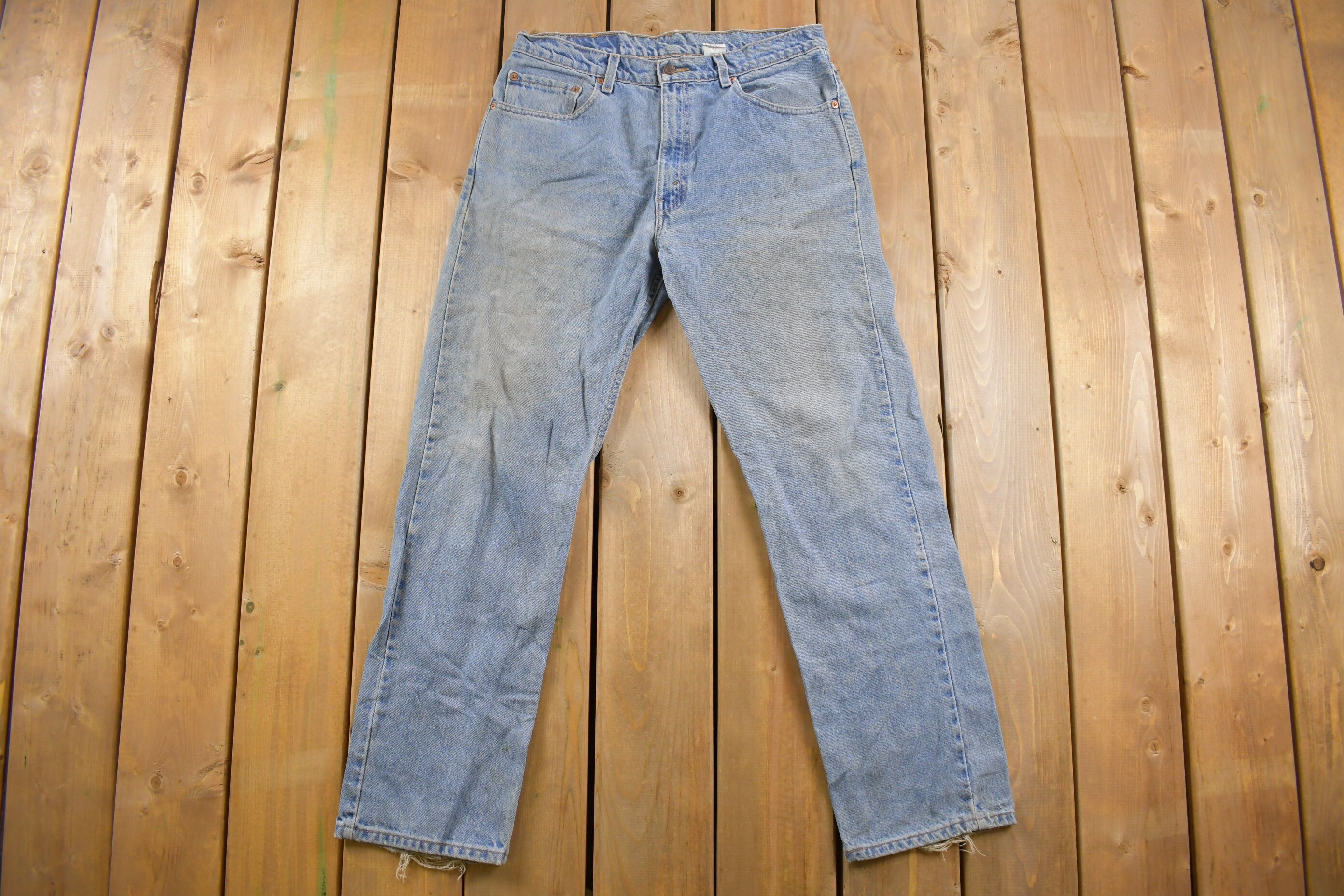 Vintage 1990s Levi's 505 Red Tab Denim Jeans Size 33 x 30