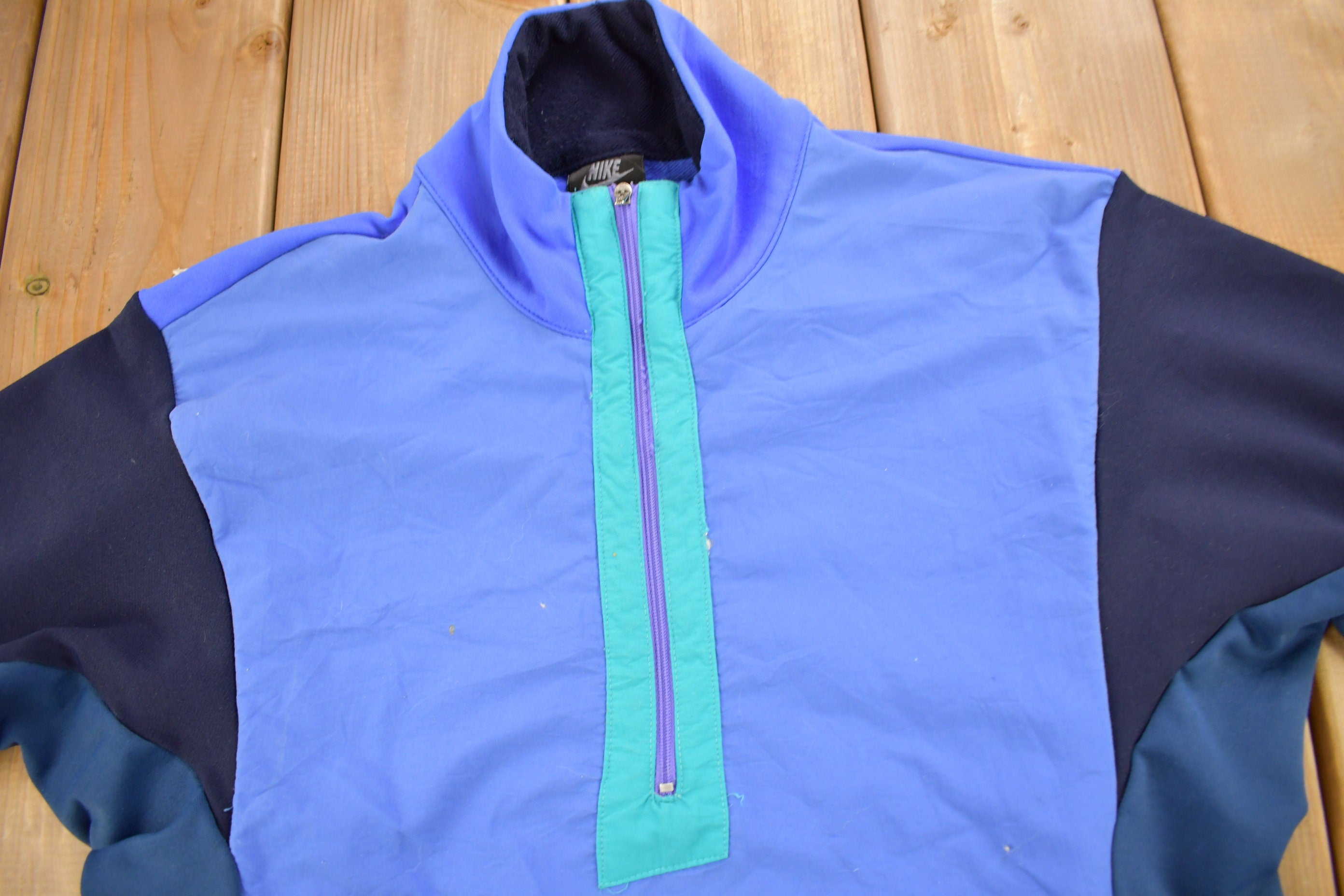 Vintage 1990s Nike ACG Quarter Zip Spandex Runner's Shirt