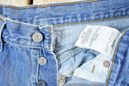 Vintage 1990s Perfectly Distressed Levi Strauss Red Tab 501 Denim Jeans Size 30 x 30 Made In USA