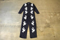 Vintage Custom Handmade Dove Peace Coveralls Jumpsuit Size 40T