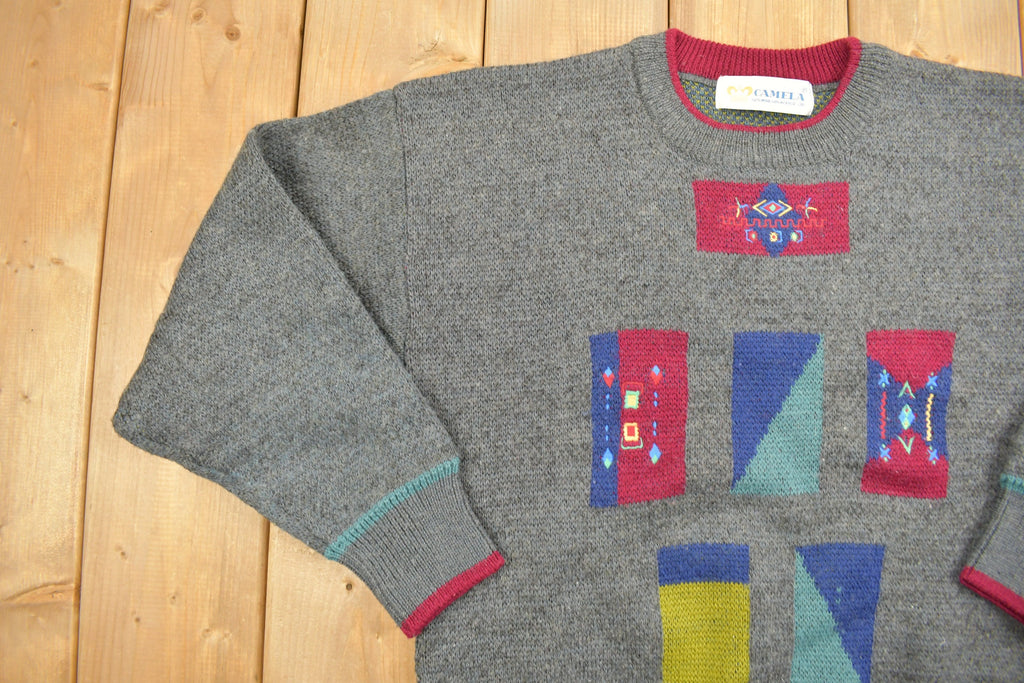 Vintage 1990s Camela Knitted Crewneck Sweater