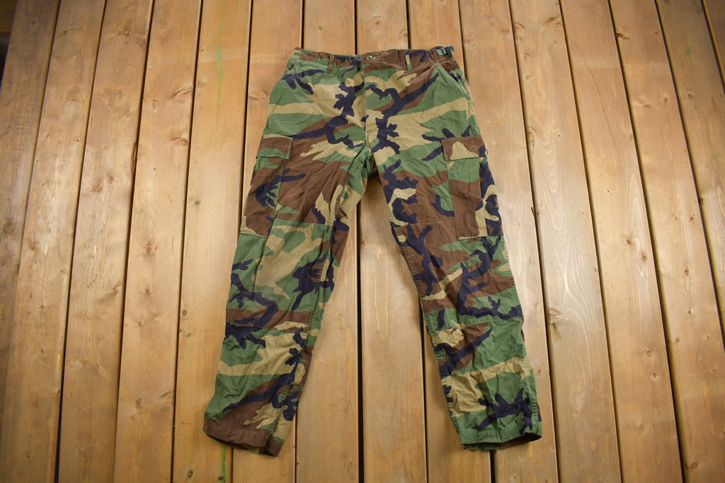 Vintage 2001 Army Woodland Camouflage Cargo Pants Size 31 - 35 x 29.5