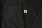 Vintage 1990s Carhartt Distressed Canvas Hooded Jacket Men's 3XL