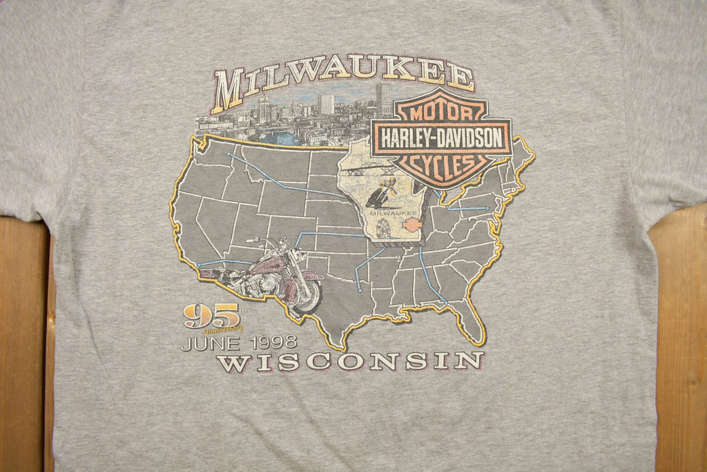 Vintage 1998 Milwaukee Harley Davidson T-Shirt
