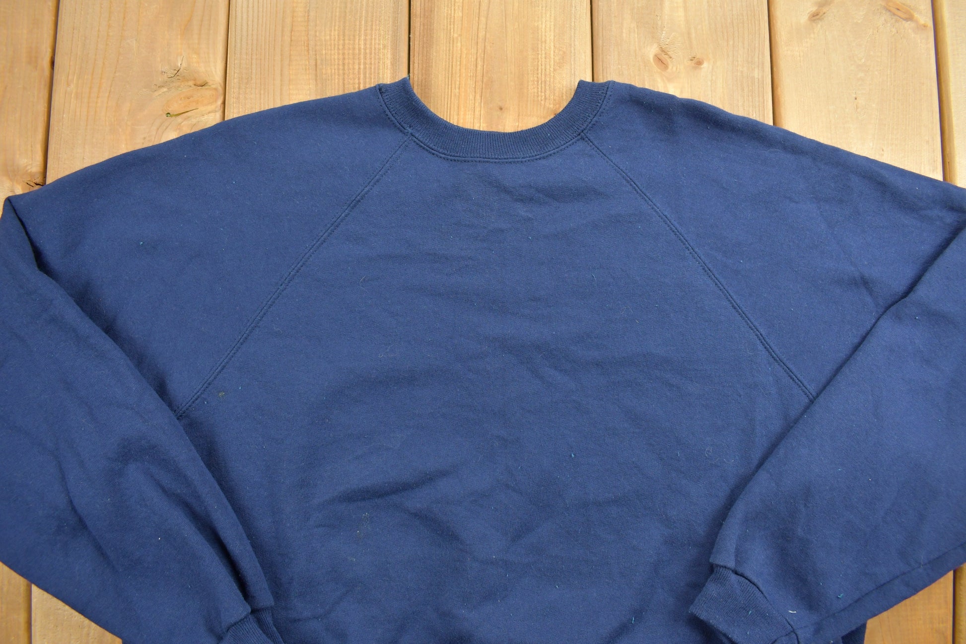 Vintage 1990s Blank Navy Blue Crewneck Sweatshirt