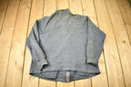 Vintage 1930s Embroidered Rose Full Zip Sweatshirt