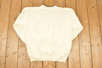 Vintage 1990s Cute Snowman Christmas Double Collar Crewneck Sweatshirt Women's L
